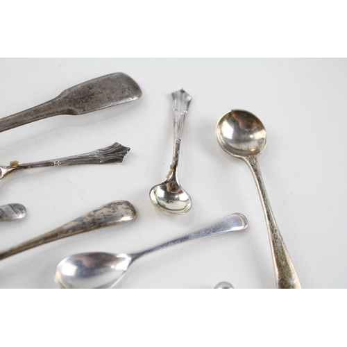 2227 - Ten hallmarked .925 silver salt spoons - approx. gross weight 52g