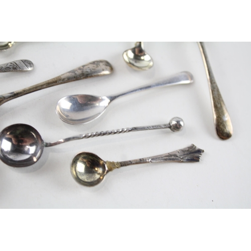 2227 - Ten hallmarked .925 silver salt spoons - approx. gross weight 52g