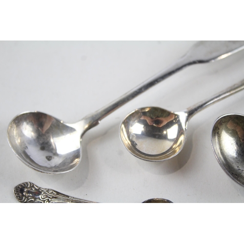 2229 - Seven hallmarked .925 silver condiment spoons - approx. gross weight 57g