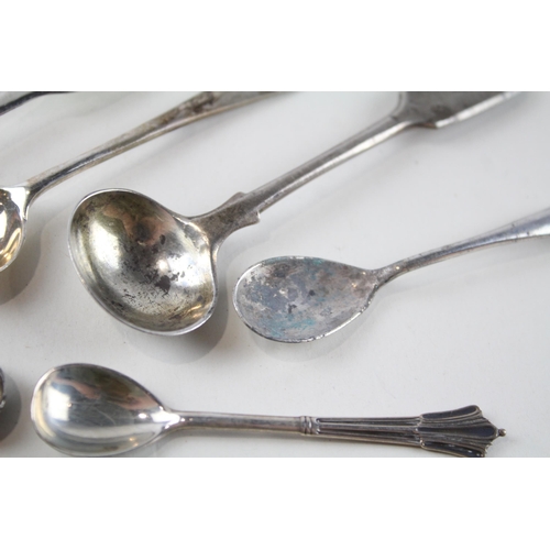 2229 - Seven hallmarked .925 silver condiment spoons - approx. gross weight 57g