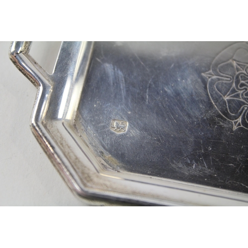 2234 - A Cooper Brothers & Sons hallmarked Sheffield sterling silver pin dish - approx. gross weight 50g