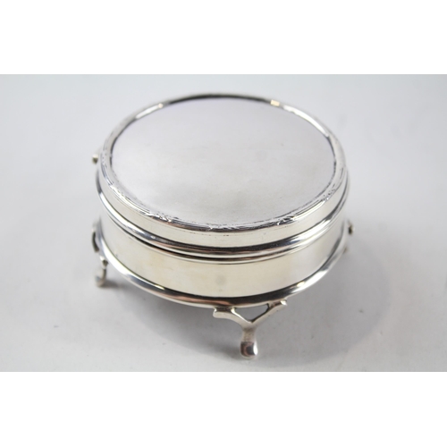 2238 - A hallmarked .925 sterling silver trinket box - approx. gross weight 82g