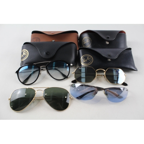 2314 - Four pairs of cased Ray-Ban sunglasses