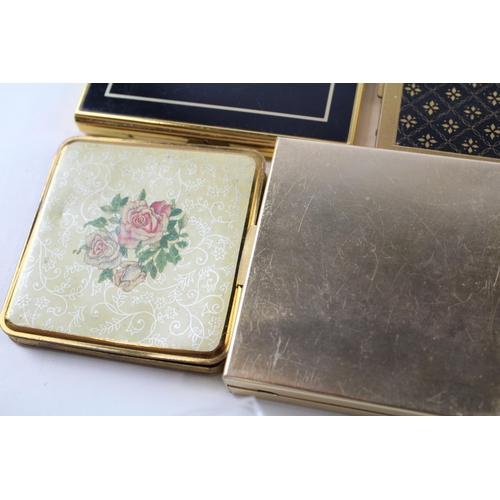 2326 - Ten vintage tobacciana items, eight cigarette cases and two lighters