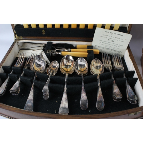 454 - Two cased Harrison Fisher & Co. cutlery sets