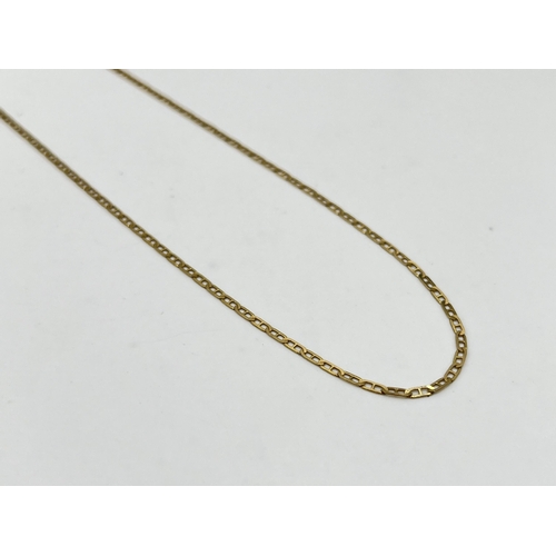 2051 - A 14ct gold chain necklace - approx. gross weight 1.5g