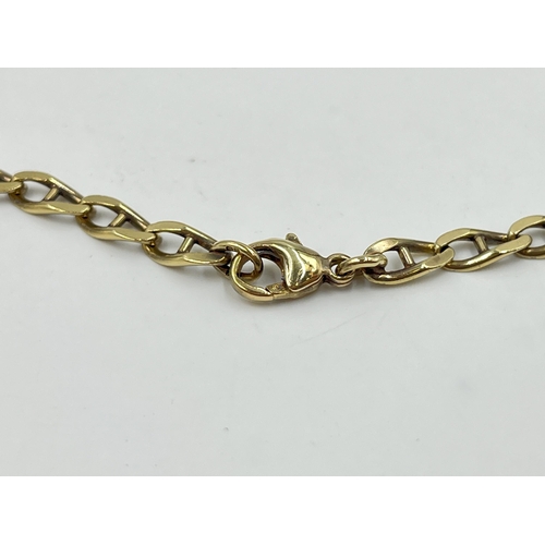 2062 - A 9ct gold 60cm chain necklace - approx. gross weight 17.5g