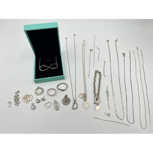 2072 - A collection of .925 silver jewellery - approx. gross weight 50g