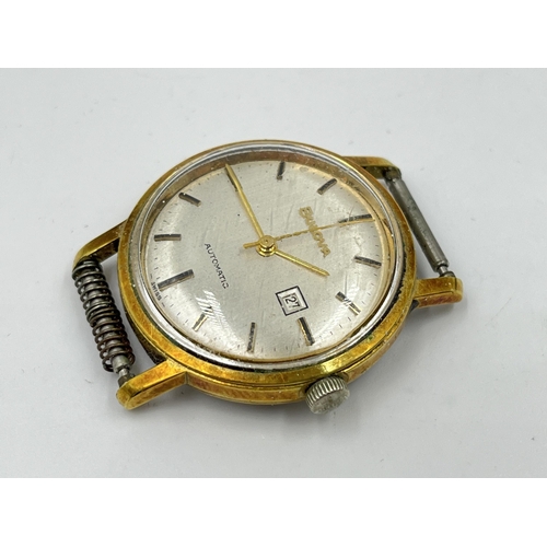 2179 - Three vintage mechanical men's wristwatches, one boxed Rotary, one Bulova mechanical and one Ingerso... 