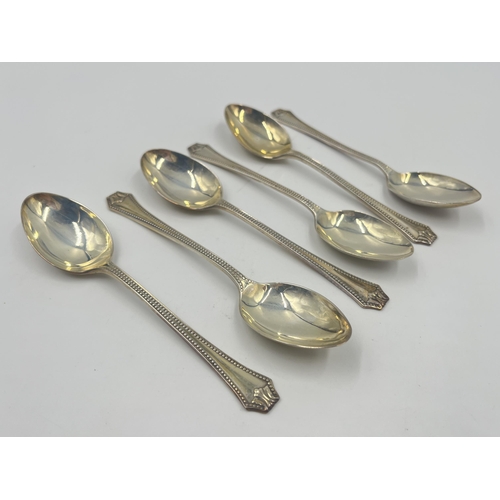 2188 - Six Wilmot Manufacturing Co. hallmarked Birmingham silver teaspoons - approx. gross weight 104g