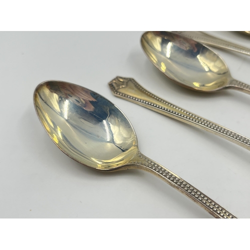 2188 - Six Wilmot Manufacturing Co. hallmarked Birmingham silver teaspoons - approx. gross weight 104g