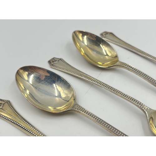 2188 - Six Wilmot Manufacturing Co. hallmarked Birmingham silver teaspoons - approx. gross weight 104g