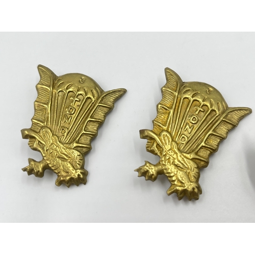 2258 - Three AVRN paratroopers cap badges, one 6th Airborne Vietnam and two 3rd Airborne