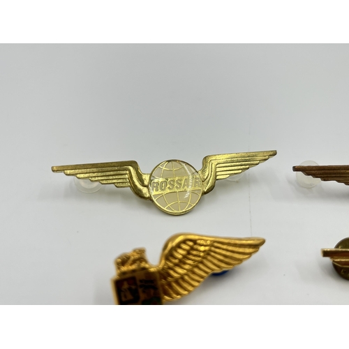 2259 - Eleven airline badges to include Trans Air Benin, Trans Air Congo etc.