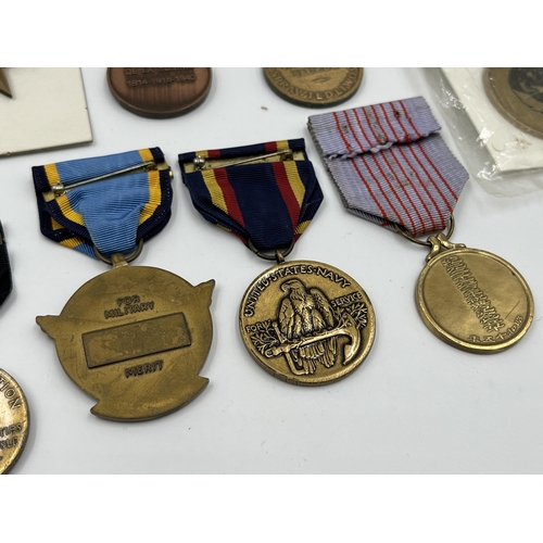 2281 - A collection of medals to include Poland Prison Service, North Vietnam Resolution for Victory 1st Cl... 