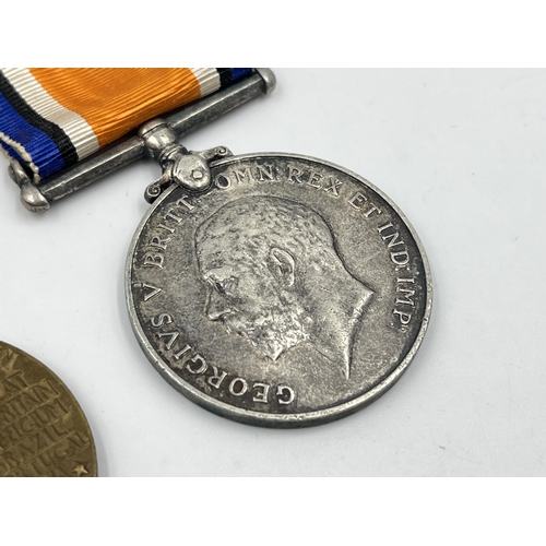 2284 - Two WWI medals, one US army Victory and one 1914-1918 British War