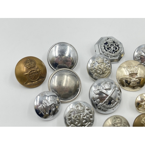 2298 - A collection of military buttons