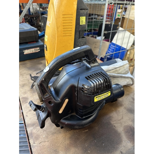 894 - Two garden items, one RAC pressure washer and one McCulloch BVM 240 petrol leaf blower