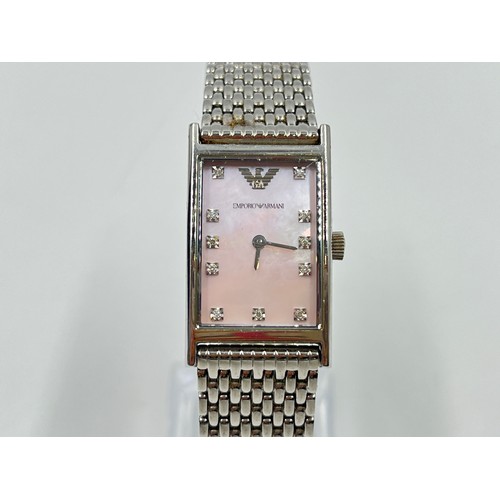 A boxed Emporio Armani AR 3153 quartz lady s wristwatch with