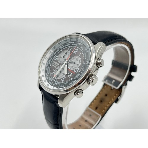 2170A - A Citizen Eco-Drive World Time chronograph H500-S055148 quartz wristwatch