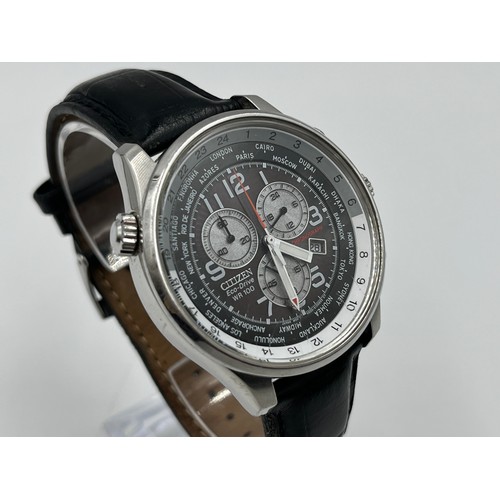 2170A - A Citizen Eco-Drive World Time chronograph H500-S055148 quartz wristwatch