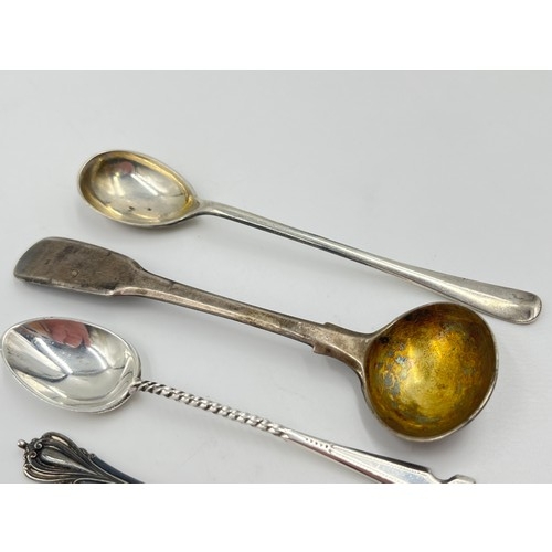 2223 - Ten hallmarked .925 silver condiment spoons - approx. gross weight 57g