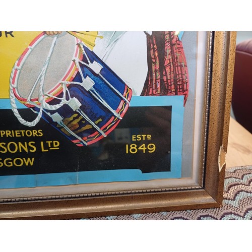 257 - Two vintage framed advertising items, one Bass mirror - approx. 58cm high x 45cm wide and one Camp p... 