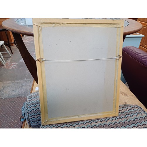 257 - Two vintage framed advertising items, one Bass mirror - approx. 58cm high x 45cm wide and one Camp p... 