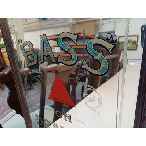 257 - Two vintage framed advertising items, one Bass mirror - approx. 58cm high x 45cm wide and one Camp p... 