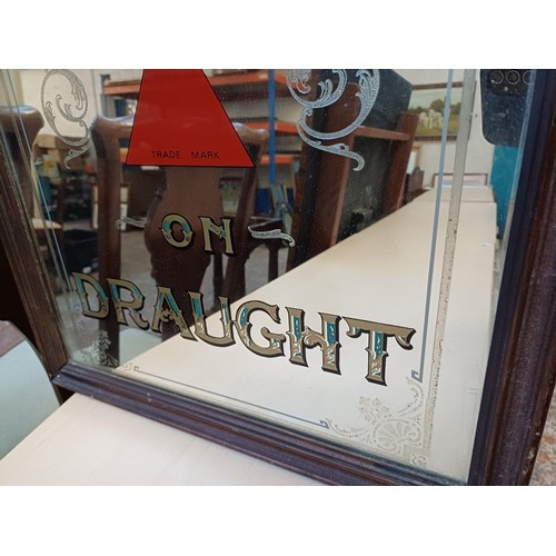 257 - Two vintage framed advertising items, one Bass mirror - approx. 58cm high x 45cm wide and one Camp p... 