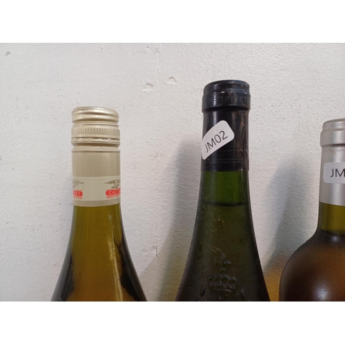 802 - Four bottles of French white wine, two 1998 La Croix De Fonsalade Sauvignon Blanc, one 2005 Calvet S... 