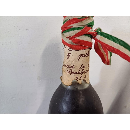 808 - Two bottles, one Taylor's Port and one 50cl 1963 Muskotály Aszú 5 Puttonyos Tokaji sweet white wine