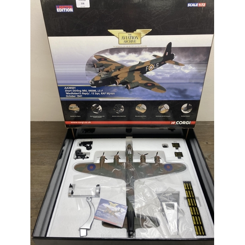 338 - A boxed Corgi The Aviation Archive limited edition Short Stirling Mk I N6086 LS-F 1:72 scale die-cas... 