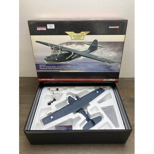 340 - A boxed Corgi The Aviation Archive limited edition PBY-5A Catalina (BuNo unknown) of Commander Air F... 