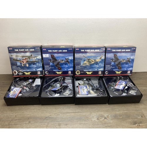 349 - Four boxed Corgi The Aviation Archive The Fleet Air Arm die-cast models, one 1:48 scale AA38103 and ... 