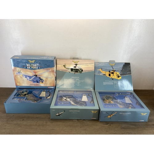 470 - Three boxed Corgi The Aviation Archive Military Air Power Thunder In The Skies 1:72 scale die-cast m... 