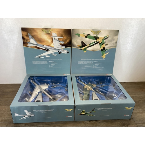 472 - Two boxed Corgi The Aviation Archive Military Air Power 1:144 scale die-cast models, AA33501 Boeing ... 