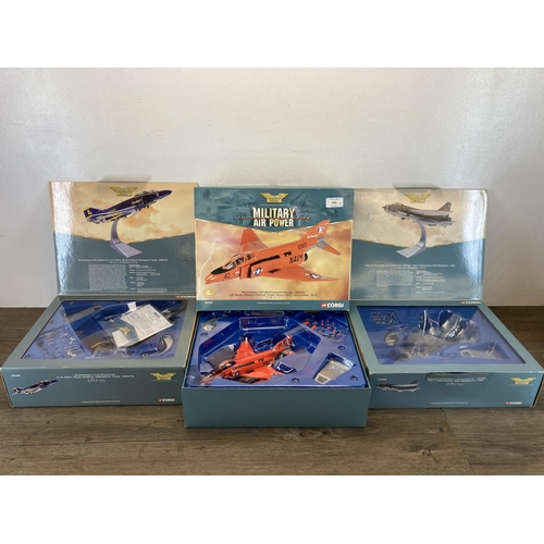 476 - Three boxed Corgi The Aviation Archive Military Air Power limited edition 1:72 scale die-cast models... 