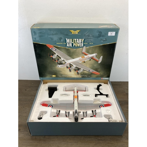 487 - A boxed Corgi The Aviation Archive Military Air Power Modern Era 1945 - 1970 limited edition Avro La... 