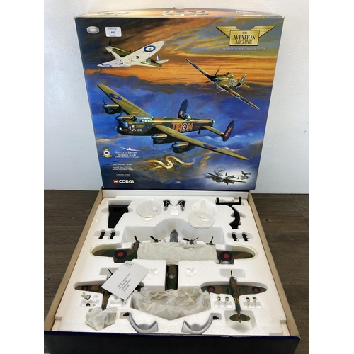 490 - A boxed Corgi The Aviation Archive Battle of Britain Memorial Flight 1:72 scale die-cast model set c... 