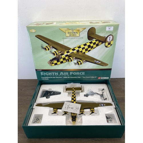 496 - A boxed Corgi The Aviation Archive Eighth Air Force Collection limited edition Consolidated B-24D Li... 