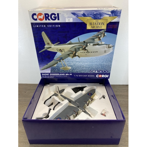 503 - A boxed Corgi The Aviation Archive limited edition Short Sunderland Mk.III 1:72 scale die-cast model... 