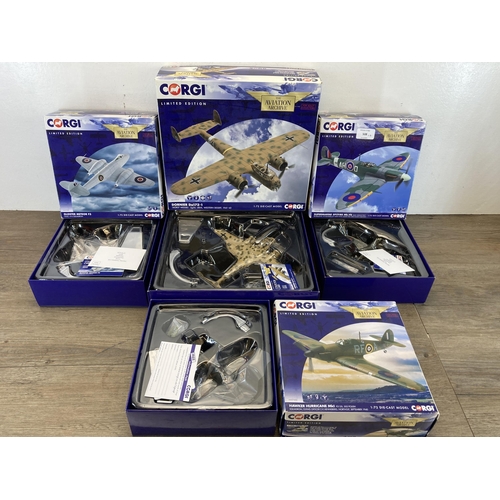 508 - Four boxed Corgi The Aviation Archive limited edition 1:72 scale die-cast models, AA31934B, AA27602,... 