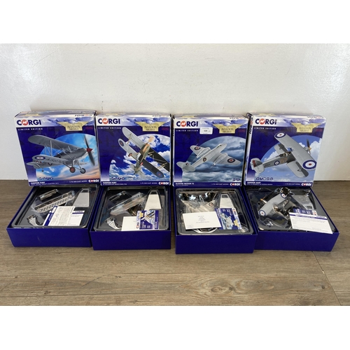 509 - Four boxed Corgi The Aviation Archive limited edition 1:72 scale die-cast models, AA27402, AA39604, ... 