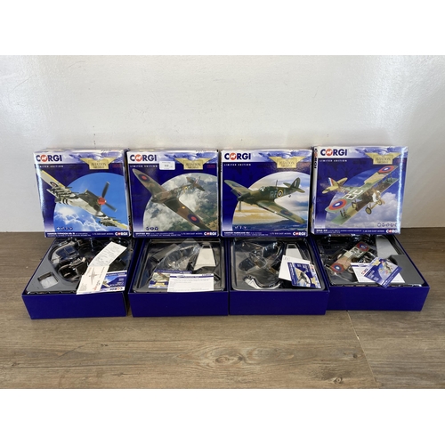 512 - Four boxed Corgi The Aviation Archive limited edition die-cast models, one AA37906 1:48 scale and th... 