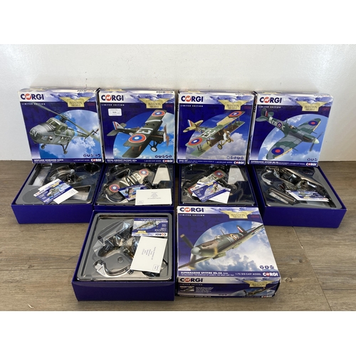 513 - Five boxed Corgi The Aviation Archive limited edition die-cast models, three 1:72 scale, AA39104, AA... 