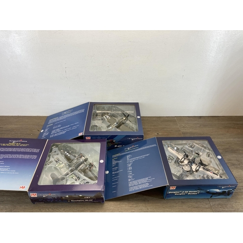 518 - Three boxed Hobby Master Air Power Series die-cast models, two 1:72 scale, HA4208 and HA2303 and one... 