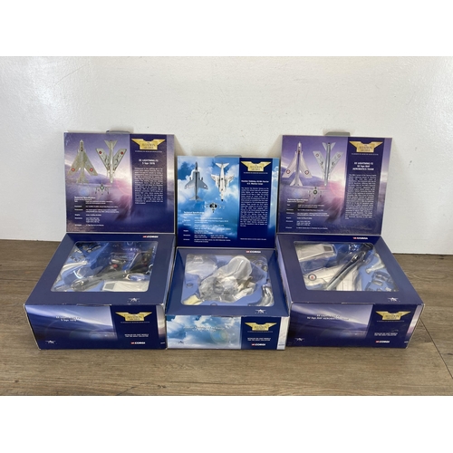 521 - Three boxed Corgi The Aviation Archive Jet Fighter Power limited edition 1:72 scale die-cast models,... 