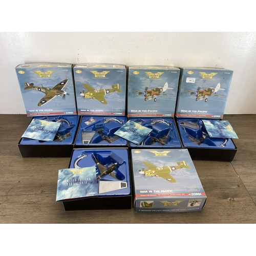 535 - Five boxed Corgi The Aviation Archive War in The Pacific limited edition 1:72 scale die-cast models,... 