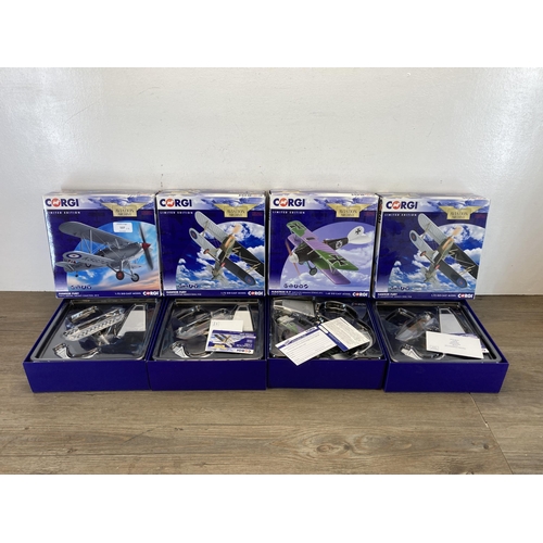 537 - Four boxed Corgi The Aviation Archive limited edition 1:72 scale die-cast models, two AA27302, one A... 